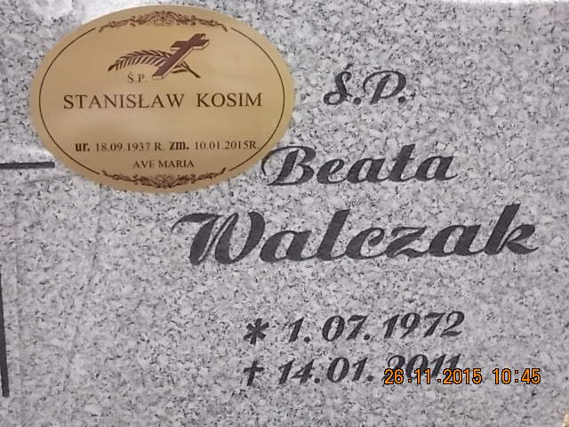 Zdjęcie grobu BEATA WALCZAK